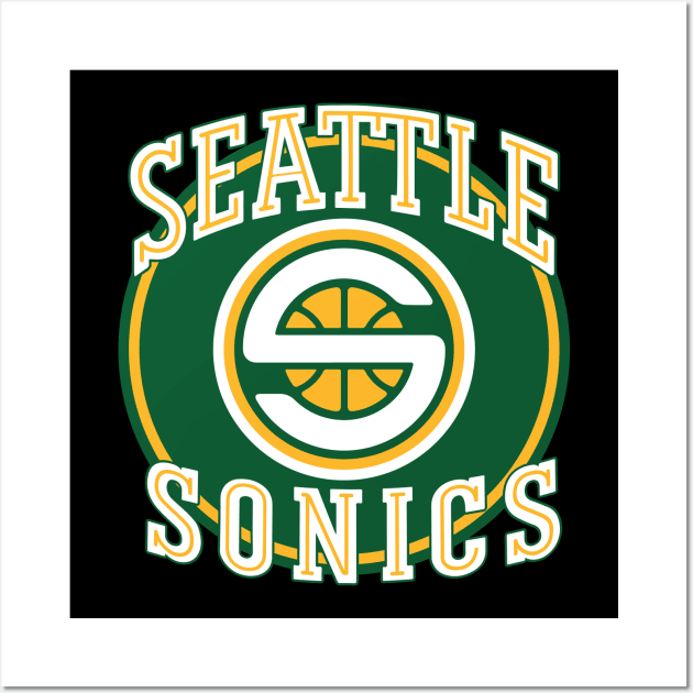 Seattle Supersonics Wall Art by iTwistedSpartan